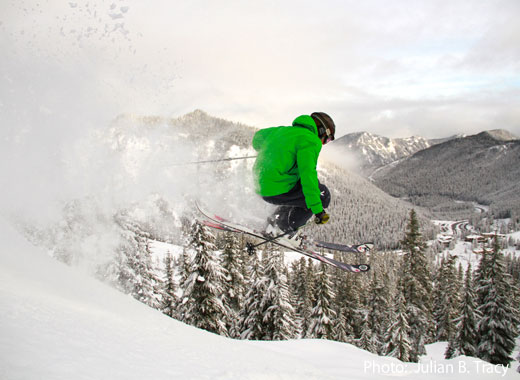 Stevens Pass Ski Resort Chris Rudolph Lower Meadows photo by Julian Tracy